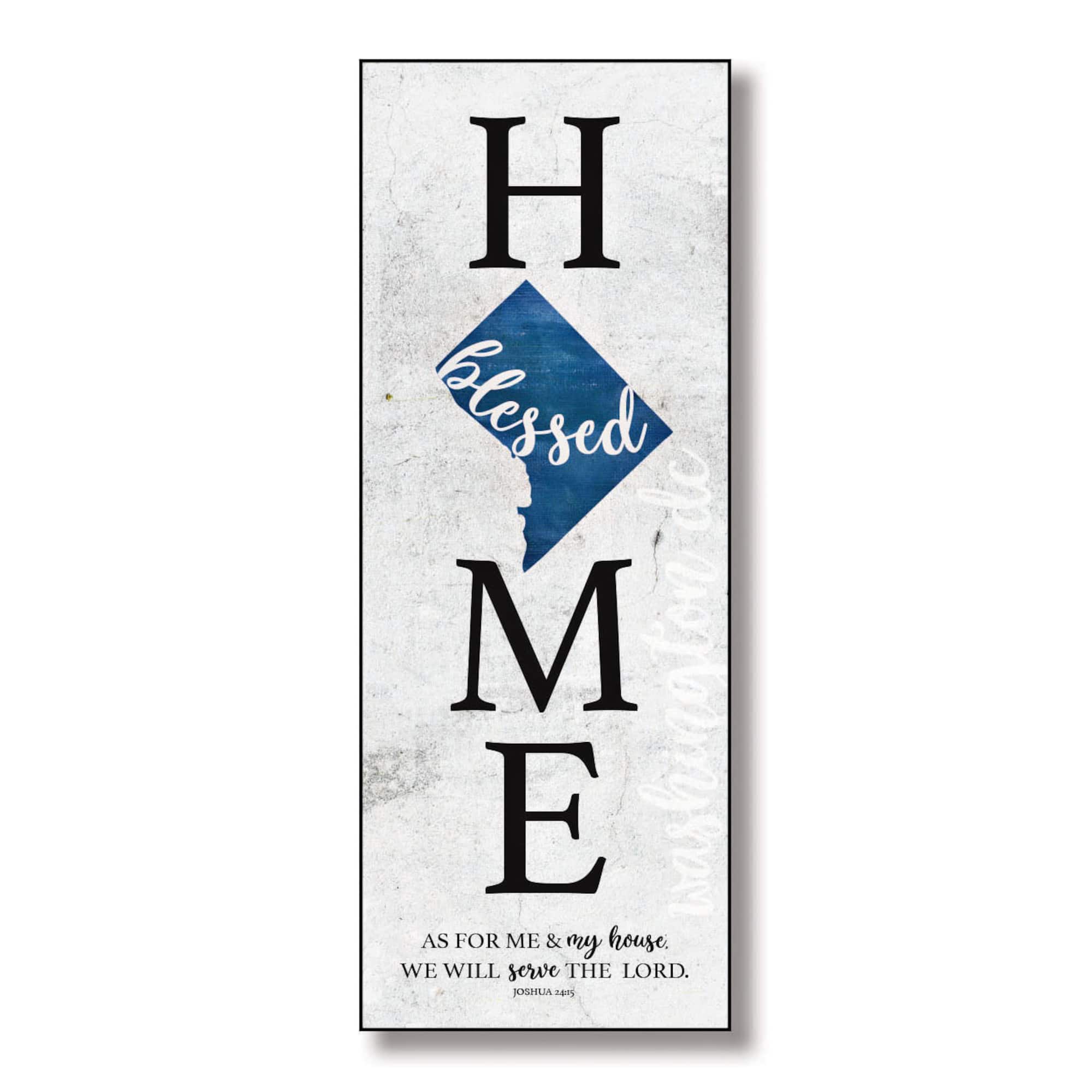 Washington DC Home-Blessed Wood Wall Plaque With Hanger